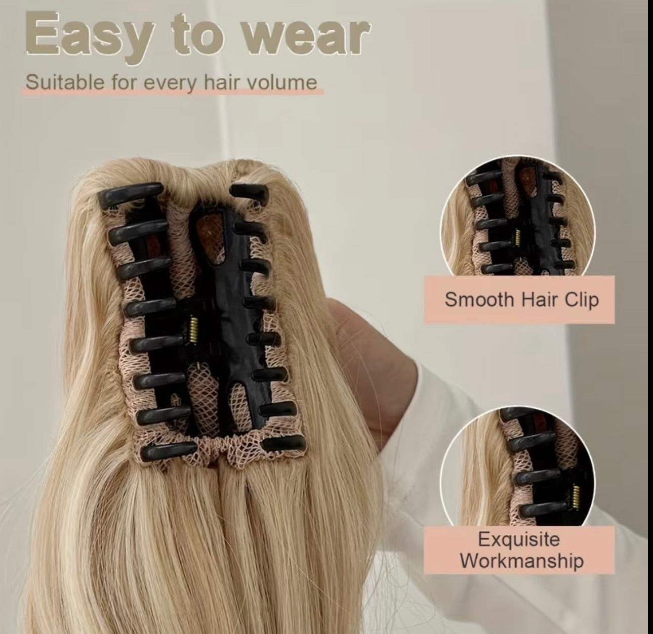 CLAW HAIR EXTENSION CLIP