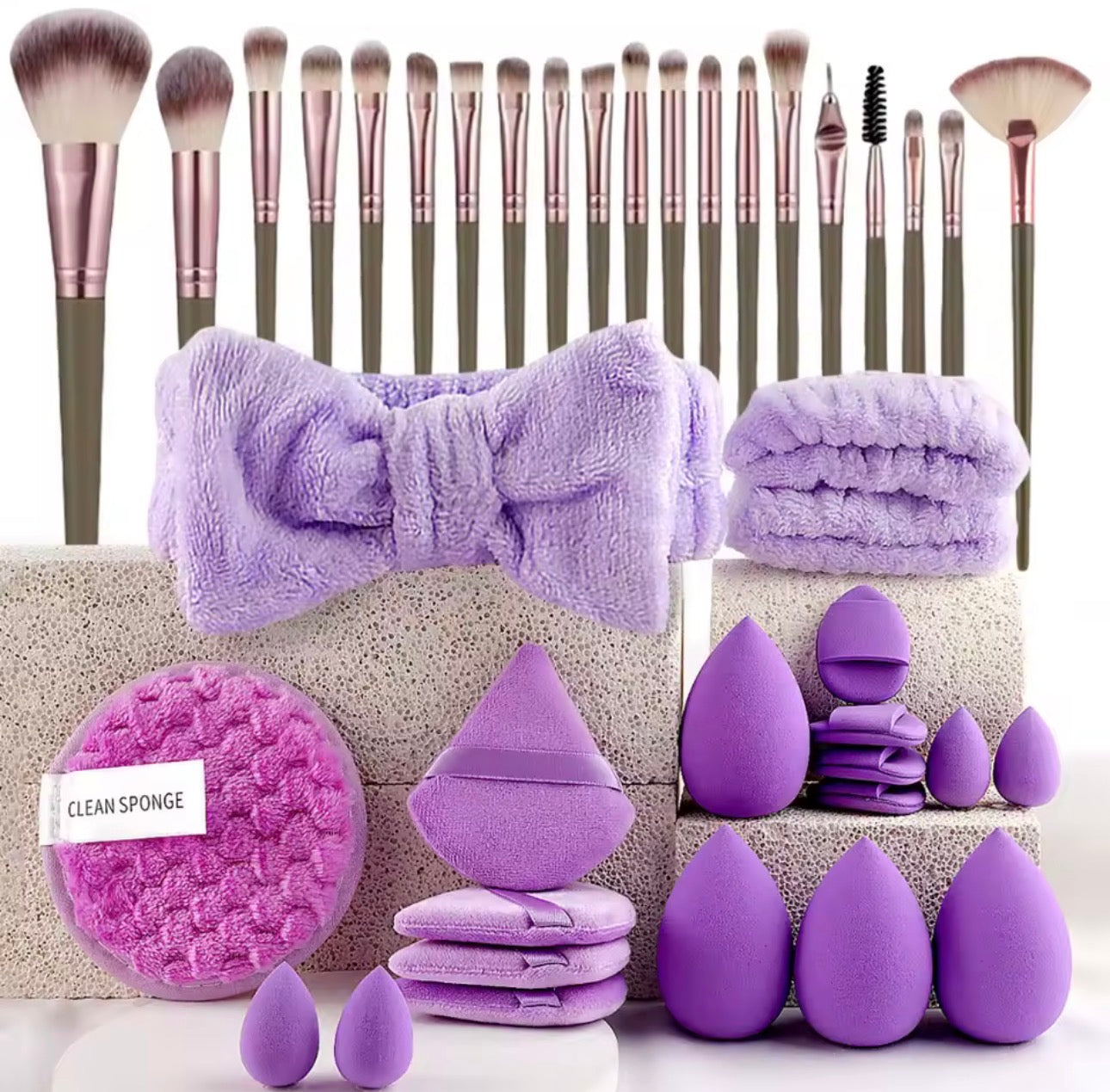 All-in-one Beauty brush & Sponge set