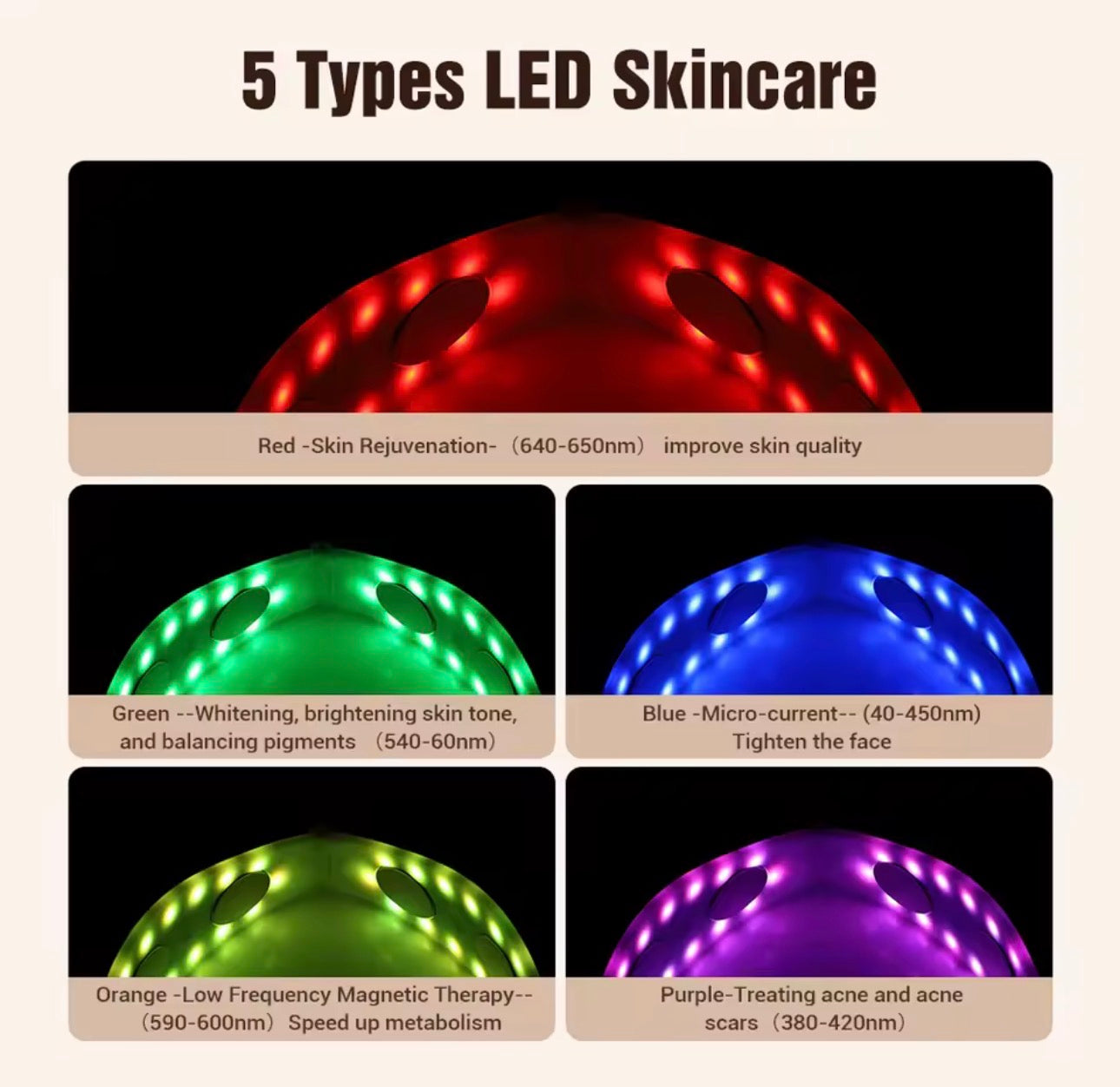 6-in-1 LED Facial Massager